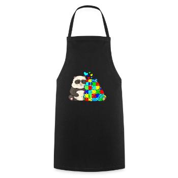 Autismus Geschenk Autist Asperger ADHS Autism - Kochschürze - Schwarz - Vorne - AI Model Male 185 dark (185cm)