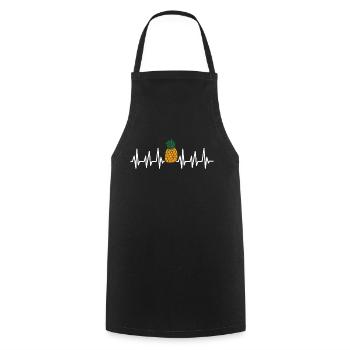 Ananas Hawaii Cadeau Fruits Fruits Ananas Fruit - Tablier de cuisine - noir - Devant - AI Model Male 185 dark (185cm)