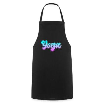 Yoga - Tablier de cuisine - noir - Devant - AI Model Male 185 dark (185cm)