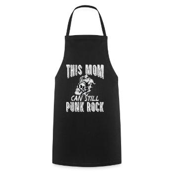 This Mom Can Still Punk Rock - Gothique - Concert - - Tablier de cuisine - noir - Devant - AI Model Male 185 dark (185cm)