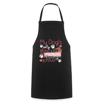 Dachshund's Only Flaw Of Dog Funny Graphics - Cooking Apron - black - Front - AI Model Male 185 dark (185cm)