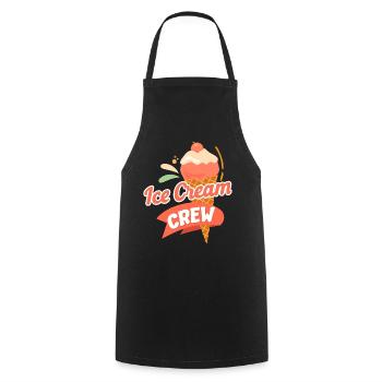 Ice Cream Cone Ice Cream Crew - Kochschürze - Schwarz - Vorne - AI Model Male 185 dark (185cm)