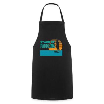 Stand Up Paddling - Girl Water Sports Paddle Sport - Tablier de cuisine - noir - Devant - AI Model Male 185 dark (185cm)