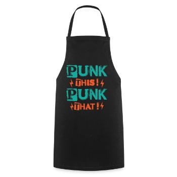 Punk Ça! Punk ça ! - Gothique - Gothique - Concert - Tablier de cuisine - noir - Devant - AI Model Male 185 dark (185cm)