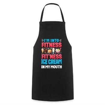 Ice Cream Cone Popsicle I'm Into - Cooking Apron - black - Front - AI Model Male 185 dark (185cm)