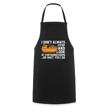 Amateurs de porte-conteneurs - Tablier de cuisine - noir - Devant - AI Model Male 185 dark (185cm)