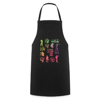 Photography Lover Equipment - Cooking Apron - black - Front - AI Model Male 185 dark (185cm)
