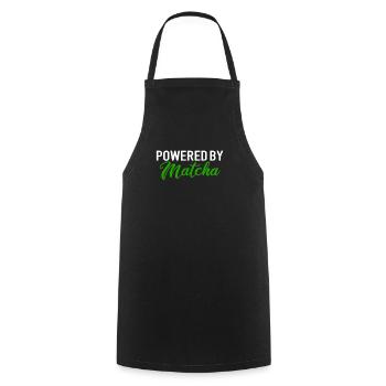 powered by matcha, matcha - Cooking Apron - black - Front - AI Model Male 185 dark (185cm)