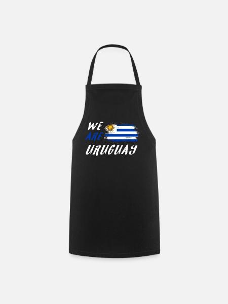 Wir sind Uruguay - Kochschürze - Schwarz