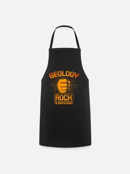 Géologie - La roche gagne toujours - Tablier de cuisine - noir