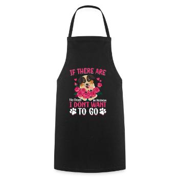 Berger australien si pas de chiens au paradis - Tablier de cuisine - noir - Devant - AI Model Male 185 dark (185cm)
