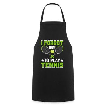 Vergessen, Wie Man Tennis Spielt Lustige - Kochschürze - Schwarz - Vorne - AI Model Male 185 dark (185cm)