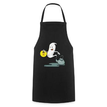Halloween Tshirt Halloweenparty Mörder Killer Tod - Kochschürze - Schwarz - Vorne - AI Model Male 185 dark (185cm)