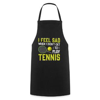 Ich Darf Nicht Tennis Spielen Lustige - Kochschürze - Schwarz - Vorne - AI Model Male 185 dark (185cm)