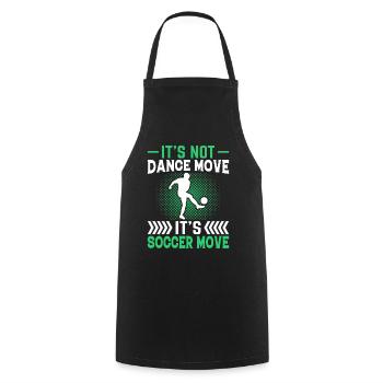 Not dancing, but moving football Fun - Cooking Apron - black - Front - AI Model Male 185 dark (185cm)