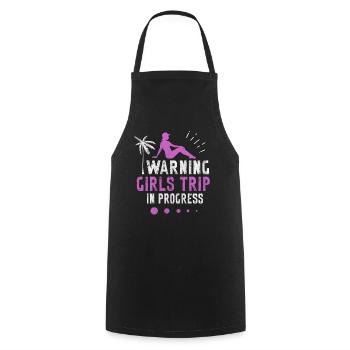 Girls Trip in Progress Vacances Girls Weekend - Tablier de cuisine - noir - Devant - AI Model Male 185 dark (185cm)