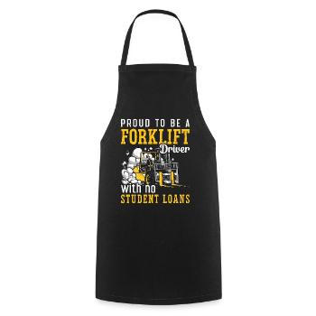 Forklift Driver Forklift Warehouse Forklift Gift - Cooking Apron - black - Front - AI Model Male 185 dark (185cm)