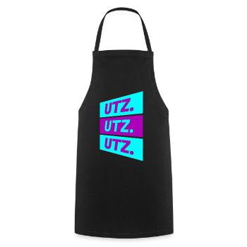 Techno House Party EDM Festival Goa Electro Rave - Tablier de cuisine - noir - Devant - AI Model Male 185 dark (185cm)