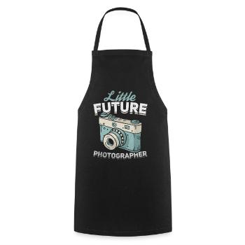 Photography lovers photograph small - Cooking Apron - black - Front - AI Model Male 185 dark (185cm)