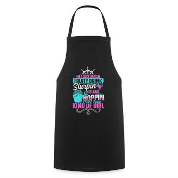 Cruise Lovin Kind Of Girl Fun Cruise - Cooking Apron - black - Front - AI Model Male 185 dark (185cm)