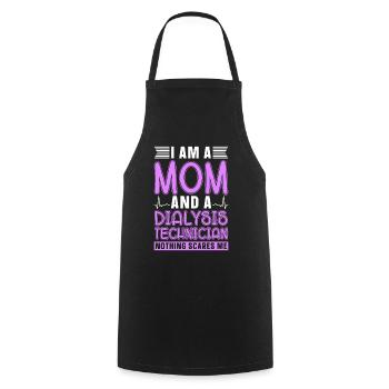 Dialysis Technician Dialysis Nephrology Gift - Cooking Apron - black - Front - AI Model Male 185 dark (185cm)