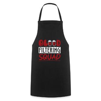 Dialysis Nephrology Dialysis Technician Gift - Cooking Apron - black - Front - AI Model Male 185 dark (185cm)