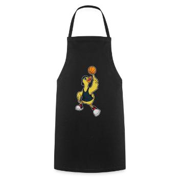 Joueur de basket-ball des Duck Basket-ball - Tablier de cuisine - noir - Devant - AI Model Male 185 dark (185cm)