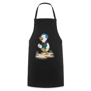Randonnée à dos pour randonneurs canards - Tablier de cuisine - noir - Devant - AI Model Male 185 dark (185cm)
