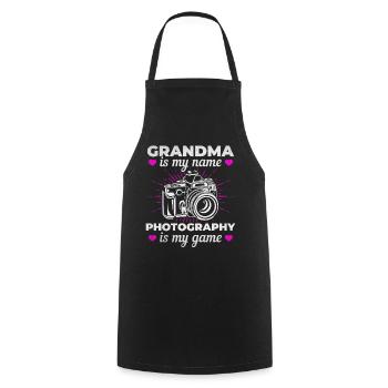 Grand-mère est mon nom La photographie est mon - Tablier de cuisine - noir - Devant - AI Model Male 185 dark (185cm)