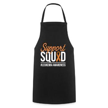 Support Squad - Leukemia Awareness - Cooking Apron - black - Front - AI Model Male 185 dark (185cm)