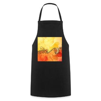 Roses élégantes avec notes d’ouverture - Tablier de cuisine - noir - Devant - AI Model Male 185 dark (185cm)