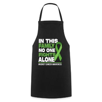 No One Fights Alone Family - Kidney Cancer - Cooking Apron - black - Front - AI Model Male 185 dark (185cm)