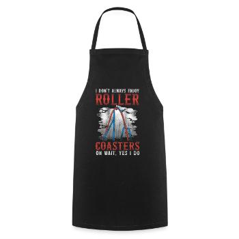 Montagnes russes Vintage I Don’t - Tablier de cuisine - noir - Devant - AI Model Male 185 dark (185cm)