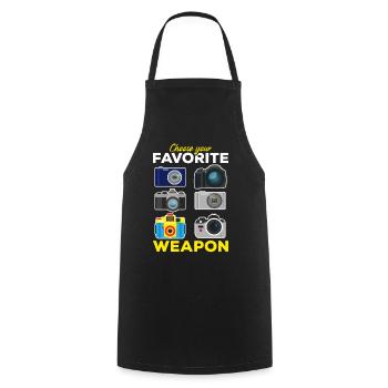 Photographie Choisissez votre - Tablier de cuisine - noir - Devant - AI Model Male 185 dark (185cm)