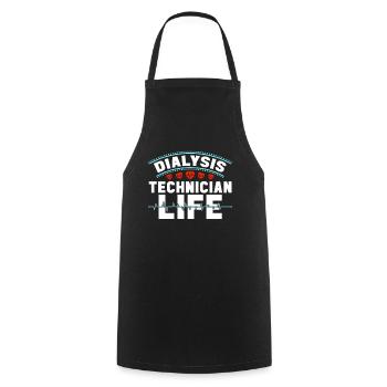 Nephrology Cool Dialysis Dialysis Technician Gift - Cooking Apron - black - Front - AI Model Male 185 dark (185cm)