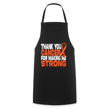 Thank You Cancer For Making Me Strong - Cooking Apron - black - Front - AI Model Male 185 dark (185cm)