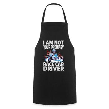 I Am Not Your Ordinary Race Car Driver - Racing -M - Cooking Apron - black - Front - AI Model Male 185 dark (185cm)
