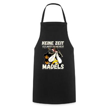 Keine Zeit Ich Muss Zu Meinen Mädels Bienen Imker - Kochschürze - Schwarz - Vorne - AI Model Male 185 dark (185cm)