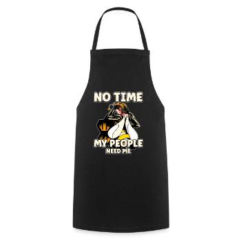 Pas de temps Ma colonie a besoin de moi Apiculteurs Abeilles - Tablier de cuisine - noir - Devant - AI Model Male 185 dark (185cm)