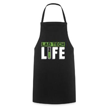 Laboratory Laboratory Technician Lab Tech Life Profession Gift - Cooking Apron - black - Front - AI Model Male 185 dark (185cm)