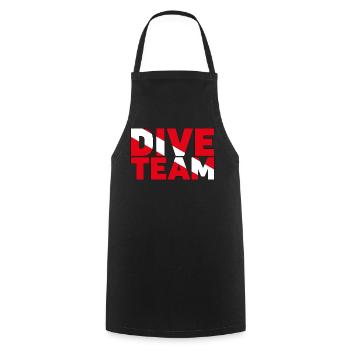Dive Team. Perfect design for your diving team. - Cooking Apron - black - Front - AI Model Male 185 dark (185cm)