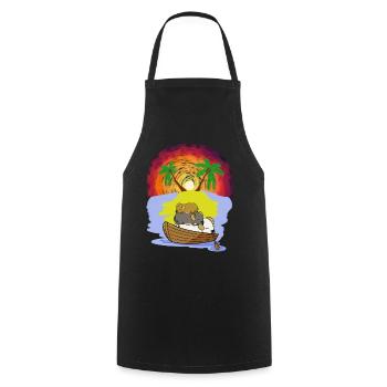 Adventure Leisure Holiday Ready Dogs Sleepy Hats - Cooking Apron - black - Front - AI Model Male 185 dark (185cm)