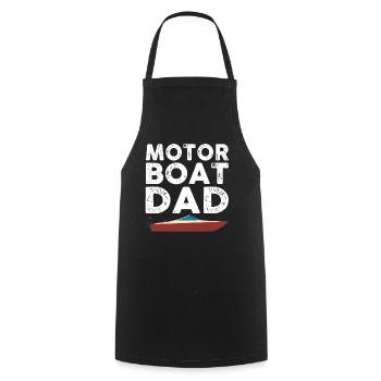 Great powerboat father outfit - Cooking Apron - black - Front - AI Model Male 185 dark (185cm)