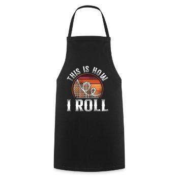 Roller Coaster Vintage Retro This - Cooking Apron - black - Front - AI Model Male 185 dark (185cm)