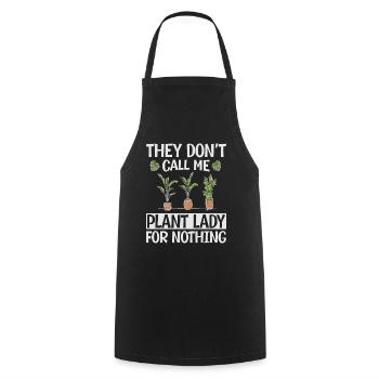 Ils ne m’appellent pas Plant Lady For Nothing - Plantes - Tablier de cuisine - noir - Devant - AI Model Male 185 dark (185cm)