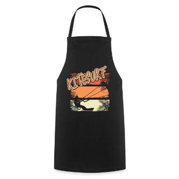 Kitesurfen Kitesurf Kitesurfer Kiteboard - Tablier de cuisine - noir - Devant - AI Model Male 185 dark (185cm)