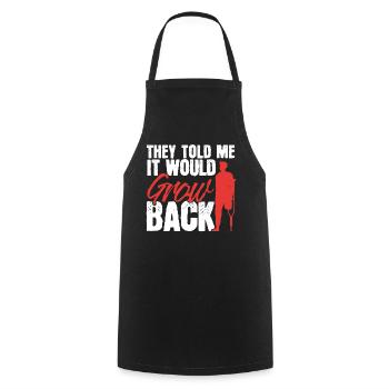 Ils m’ont dit qu’il repousserait Amputation Am - Tablier de cuisine - noir - Devant - AI Model Male 185 dark (185cm)