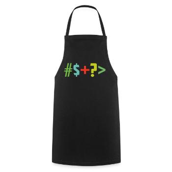 Special character - Cooking Apron - black - Front - AI Model Male 185 dark (185cm)