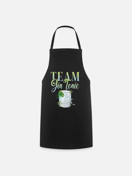 Team Gin Cocktail für Barkeeper - Kochschürze - Schwarz
