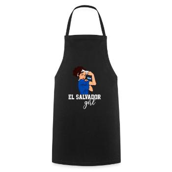 El Salvador girl, el salvador - Cooking Apron - black - Front - AI Model Male 185 dark (185cm)